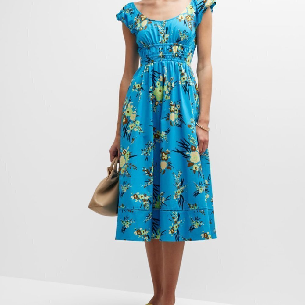 Tory Burch PRINTED SCOOP-NECK DRESS - Picture 12 of 15